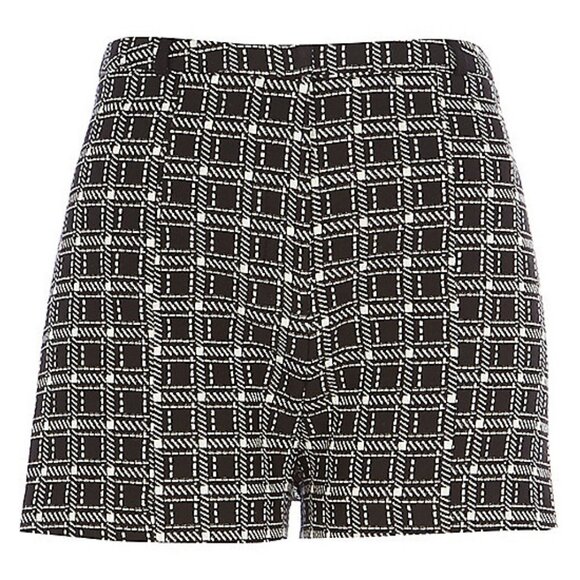 River Island Black Check Smart Shorts ASO Taylor Swift - Picture 2 of 7
